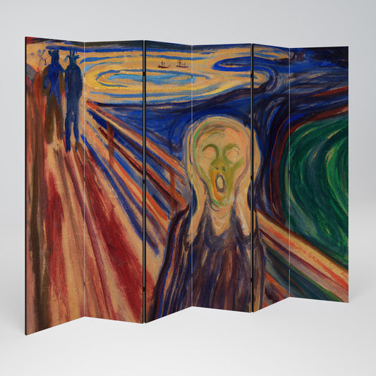 Divisorio decorativo per ambienti a 6 pannelli THE SCREAM
