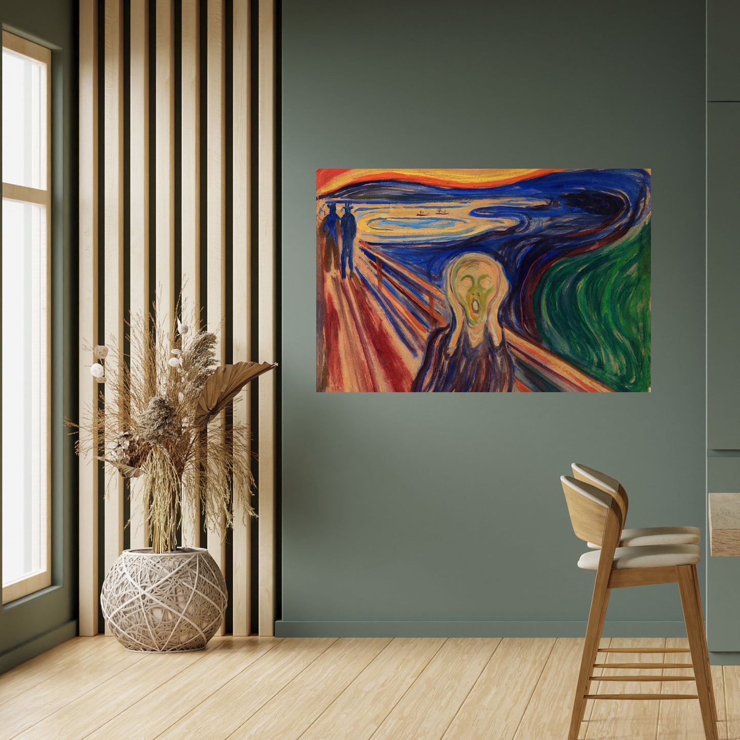 Poster orizzontale staccabile e attaccabile THE SCREAM