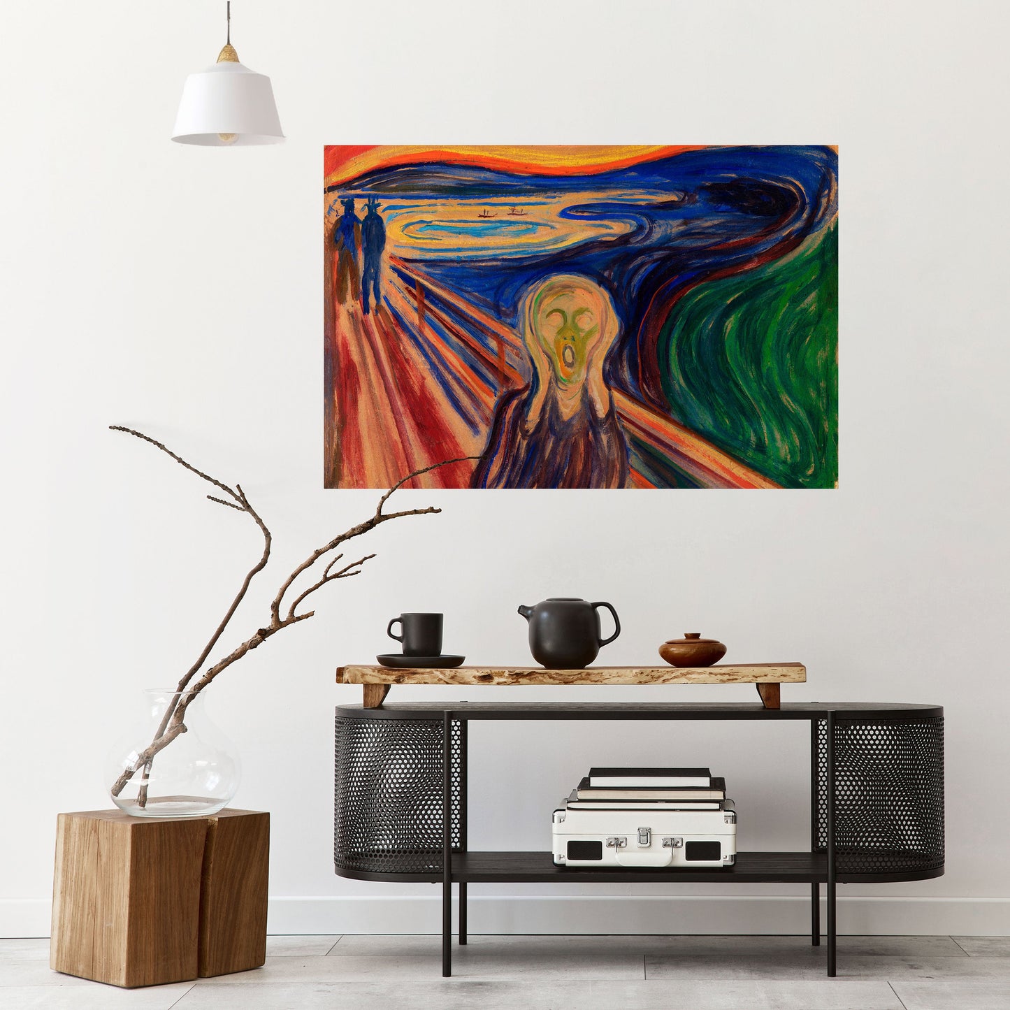 Poster orizzontale staccabile e attaccabile THE SCREAM