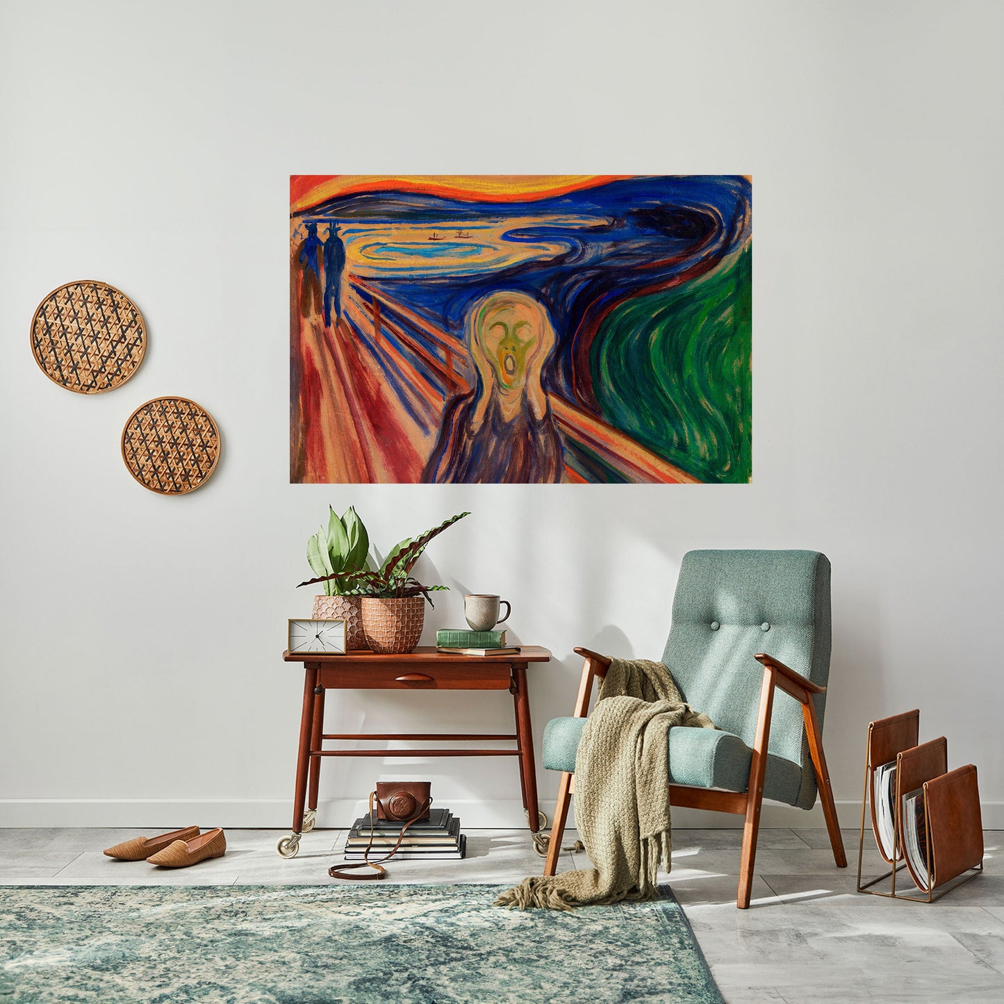 Poster orizzontale staccabile e attaccabile THE SCREAM