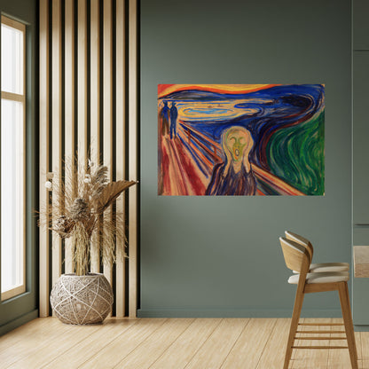Poster orizzontale staccabile e attaccabile THE SCREAM