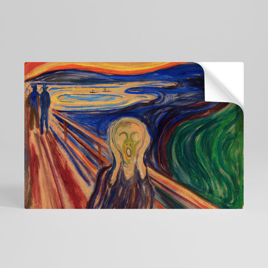 Poster orizzontale staccabile e attaccabile THE SCREAM