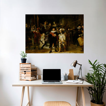 Poster orizzontale staccabile e attaccabile NIGHTWATCH TRIBUTE
