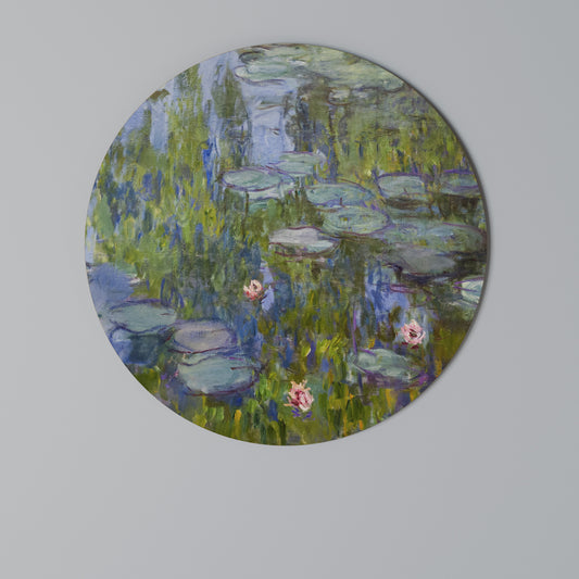 WATER LILIES Round Wall Art