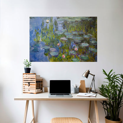 Poster orizzontale staccabile e attaccabile NINFEE