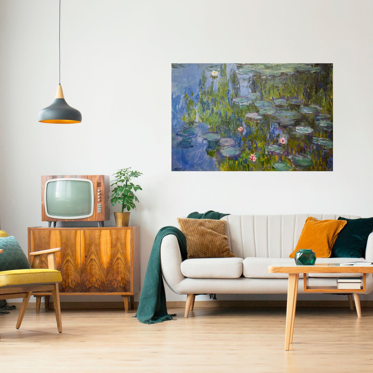 Poster orizzontale staccabile e attaccabile NINFEE