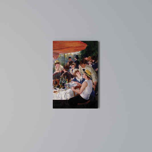 LUNCHEON OF THE BOATING PARTY Stampa su Tela Verticale