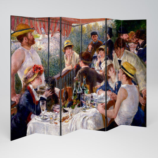PRANZO DELLA FESTA IN BARCA Divisorio decorativo a 6 pannelli
