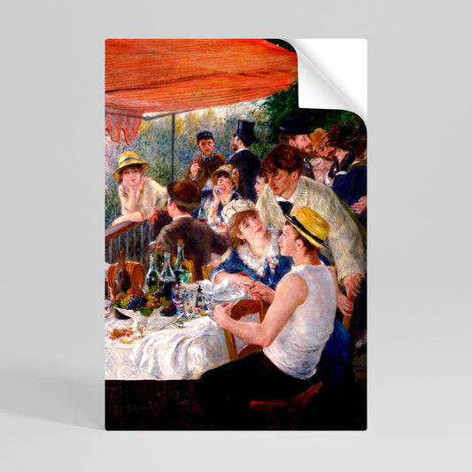 Poster verticale staccabile e attaccabile "PRANZO DELLA FESTA IN BARCA"