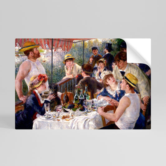 Poster orizzontale staccabile e attaccabile "PRANZO DELLA FESTA IN BARCA"