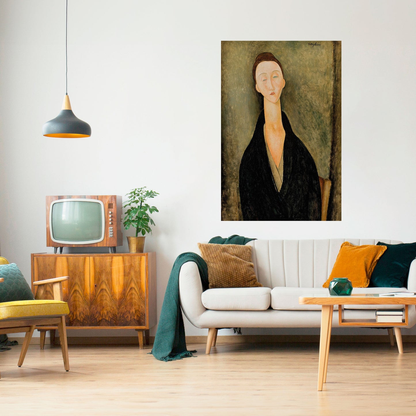 Poster verticale staccabile e attaccabile di AMEDEO MODIGLIANI