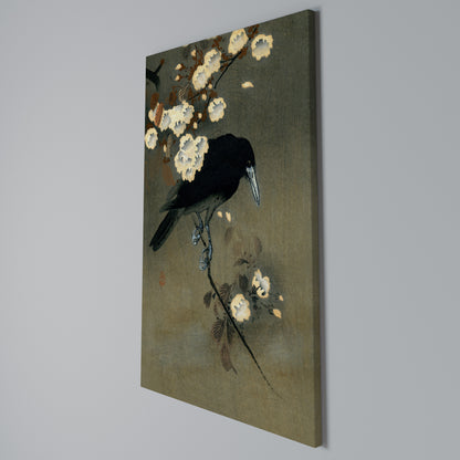 PETALS AND CROWS Stampa su Tela Verticale