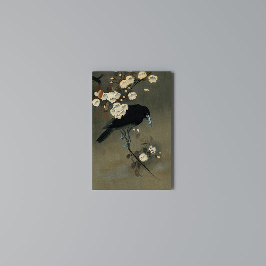 PETALS AND CROWS Stampa su Tela Verticale
