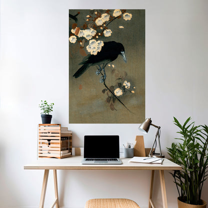 Poster verticale staccabile e attaccabile PETALI E CORVI