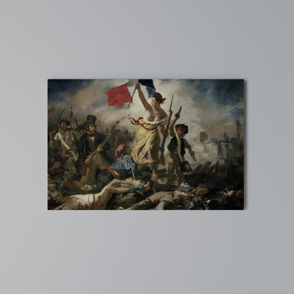 LIBERTY LEADING THE PEOPLE Stampa su tela orizzontale