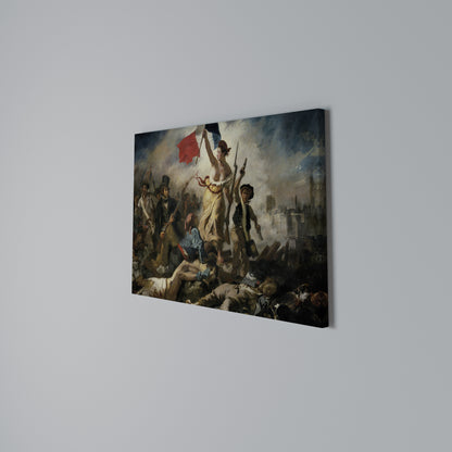 LIBERTY LEADING THE PEOPLE Stampa su tela orizzontale