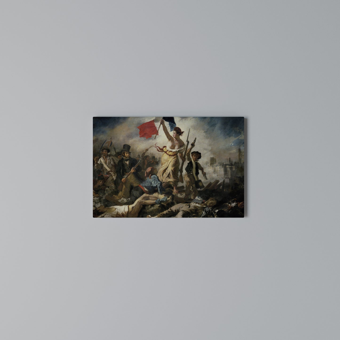 LIBERTY LEADING THE PEOPLE Stampa su tela orizzontale