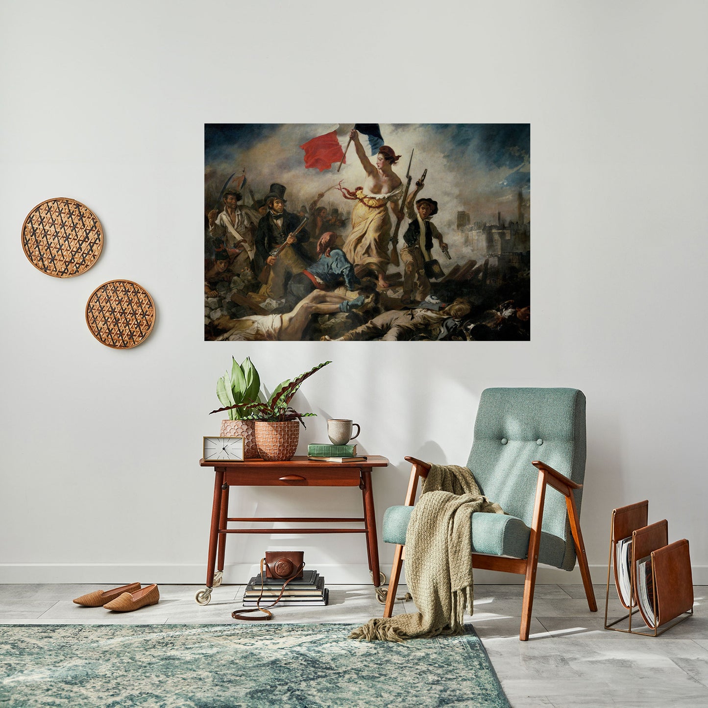Poster orizzontale staccabile e attaccabile "LA LIBERTÀ GUIDA IL POPOLO"