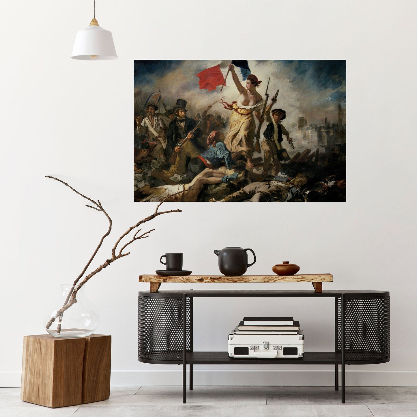 Poster orizzontale staccabile e attaccabile "LA LIBERTÀ GUIDA IL POPOLO"