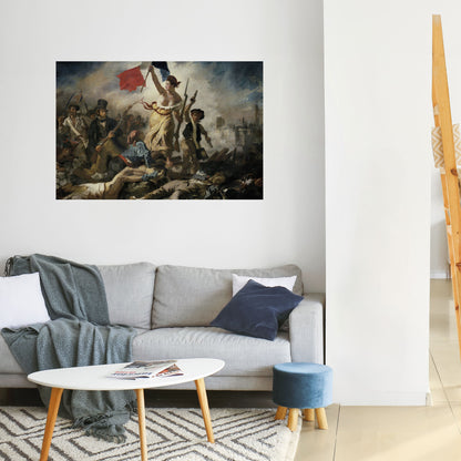 Poster orizzontale staccabile e attaccabile "LA LIBERTÀ GUIDA IL POPOLO"