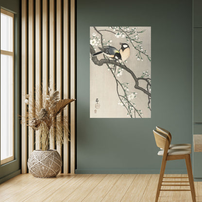 Poster verticale staccabile e attaccabile con TETTE SU RAMO DI CILIEGIO