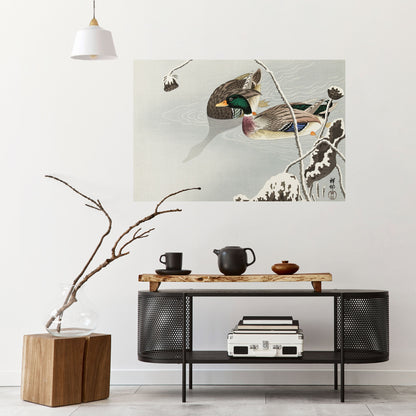 DANZA DELLE ANATRE Poster orizzontale staccabile e attaccabile