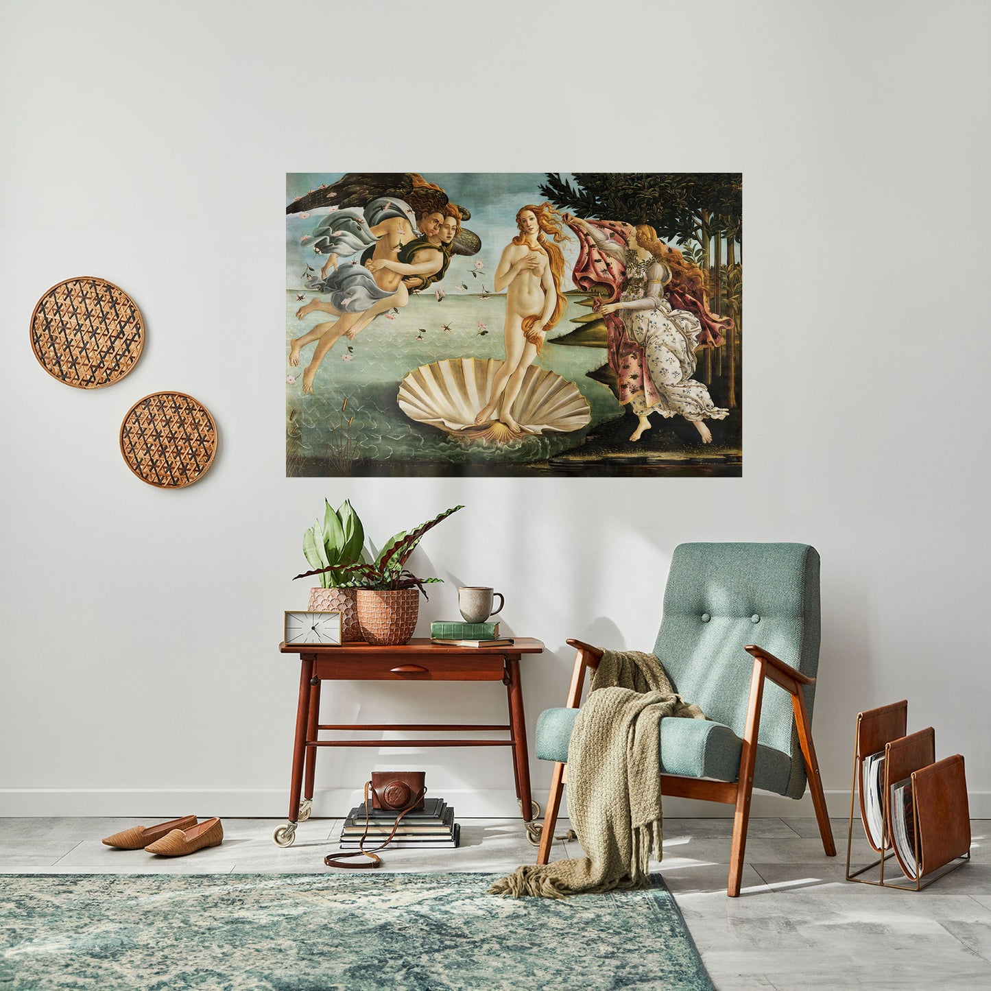 DIVINA NASCITA DELLA BELLEZZA Poster orizzontale staccabile e attaccabile