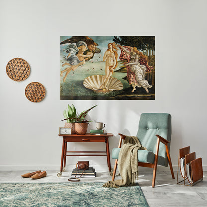 DIVINA NASCITA DELLA BELLEZZA Poster orizzontale staccabile e attaccabile