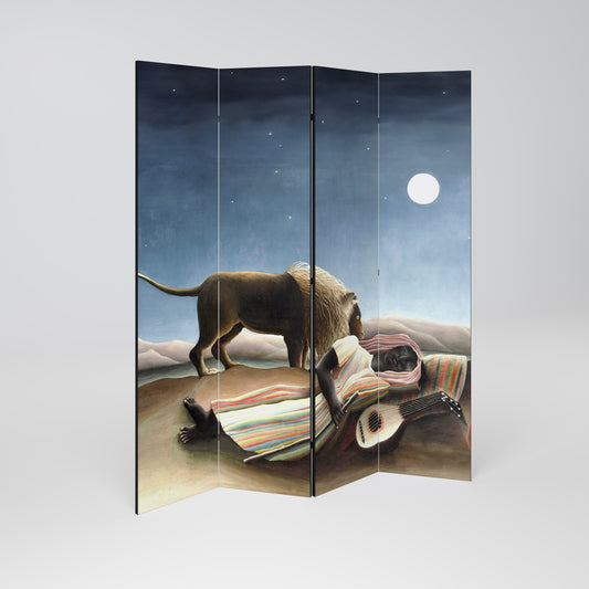 THE SLEEPING GYPSY - Divisorio decorativo per ambienti a 4 pannelli
