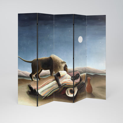 THE SLEEPING GYPSY - Divisorio decorativo per ambienti a 5 pannelli