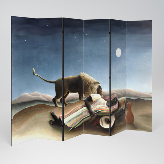 THE SLEEPING GYPSY - Divisorio decorativo per ambienti a 6 pannelli