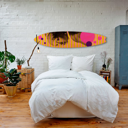 HER WITH A PEARL Surfboard Decorative Panel
