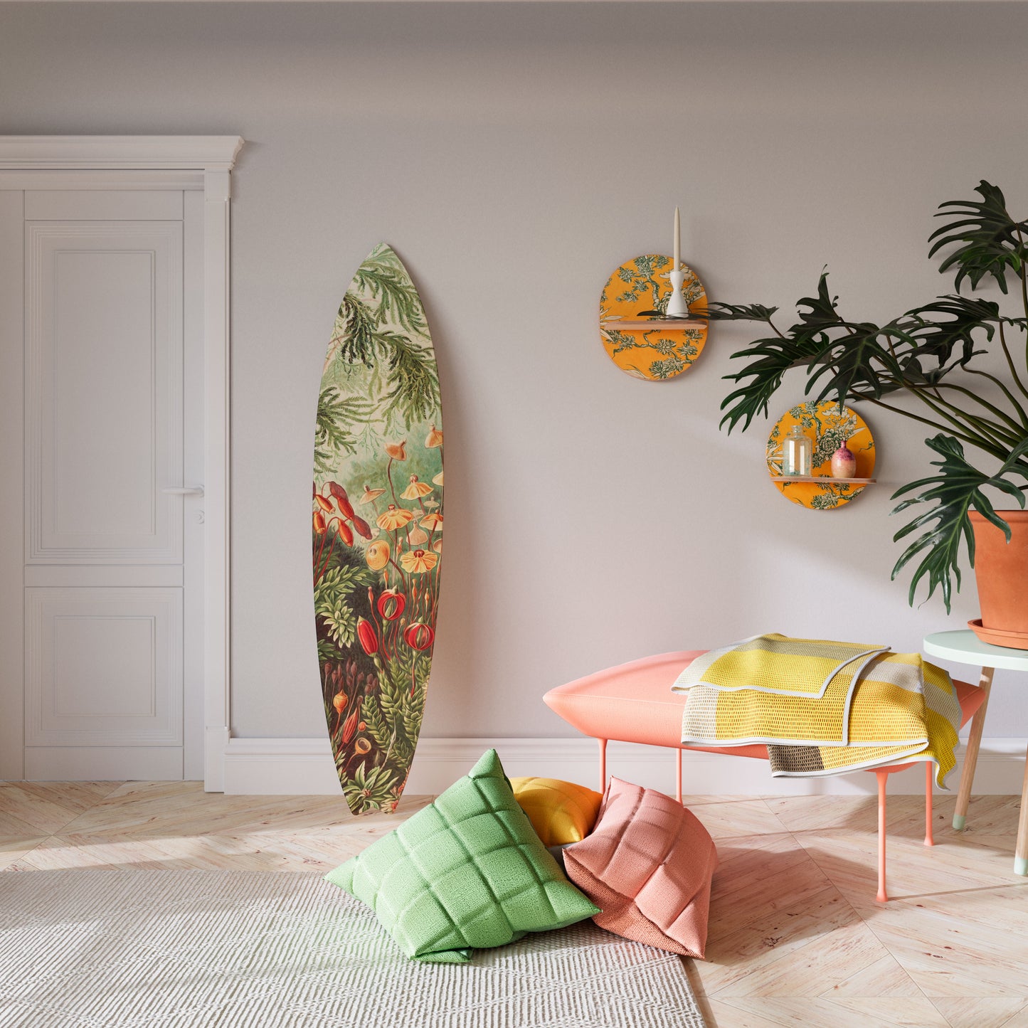 MUSCINAE LAUBMOOSE Decorative Plywood Surfboard