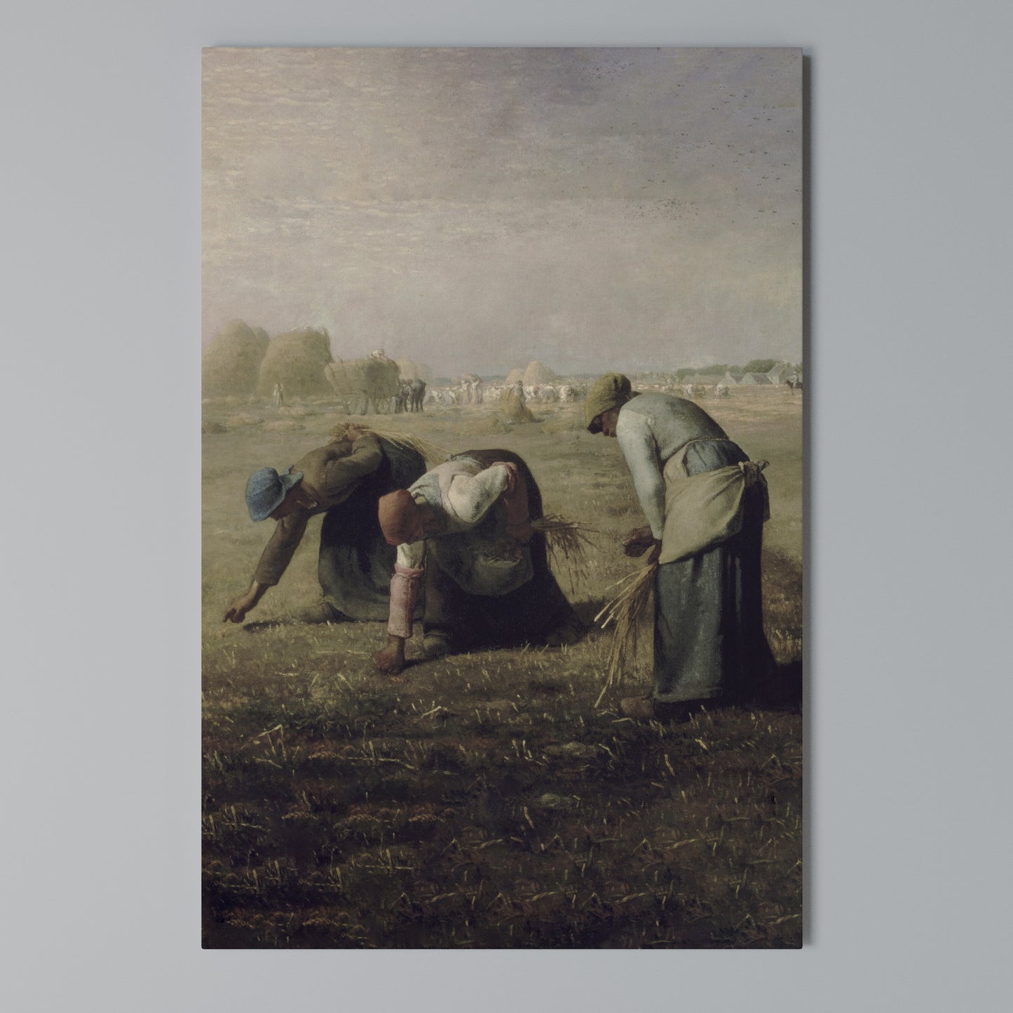 THE GLEANERS Stampa su Tela Verticale