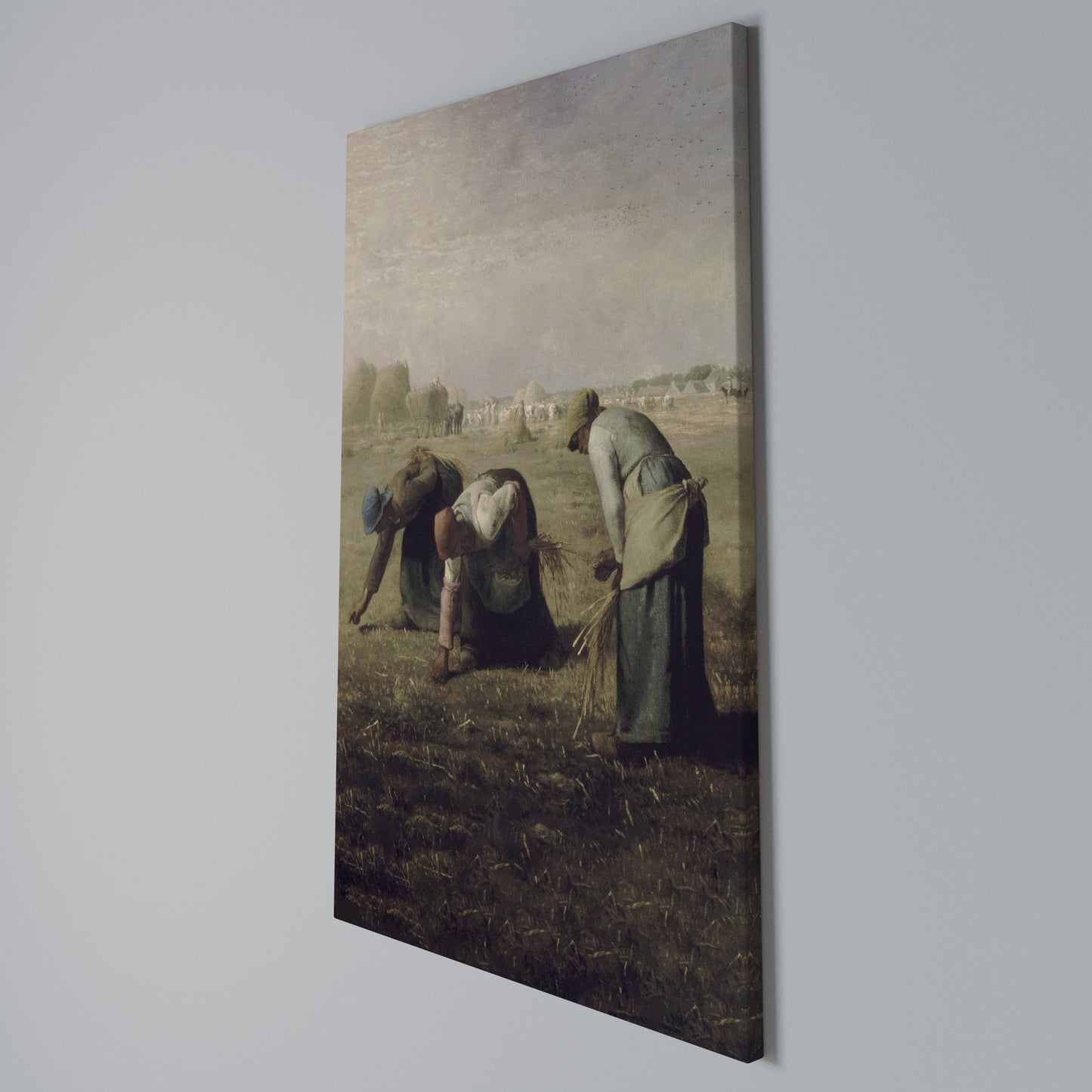THE GLEANERS Stampa su Tela Verticale