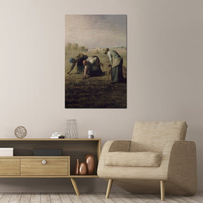 THE GLEANERS Vertical Canvas Print