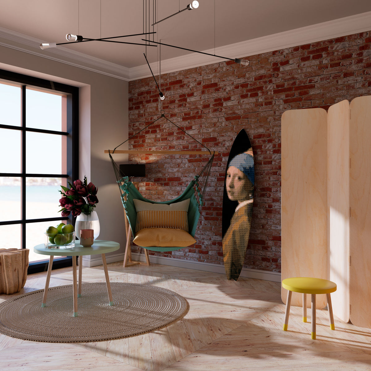 STRUCTURAL MASTERPIECE Surfboard Decorative Panel
