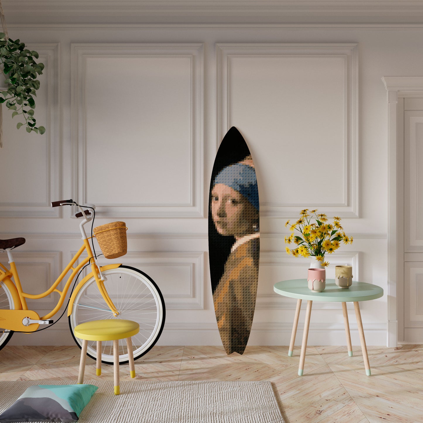 STRUCTURAL MASTERPIECE Tavola da surf decorativa in compensato