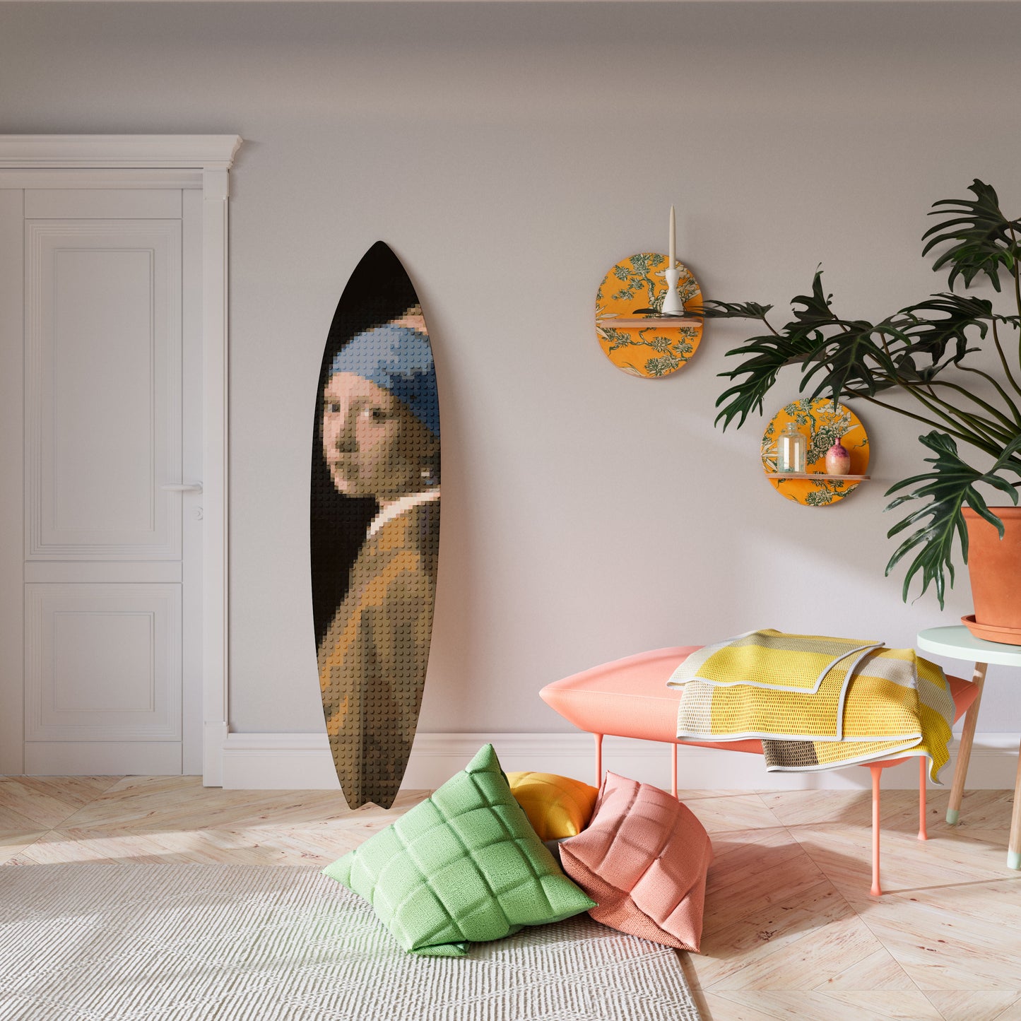 STRUCTURAL MASTERPIECE Tavola da surf decorativa in compensato