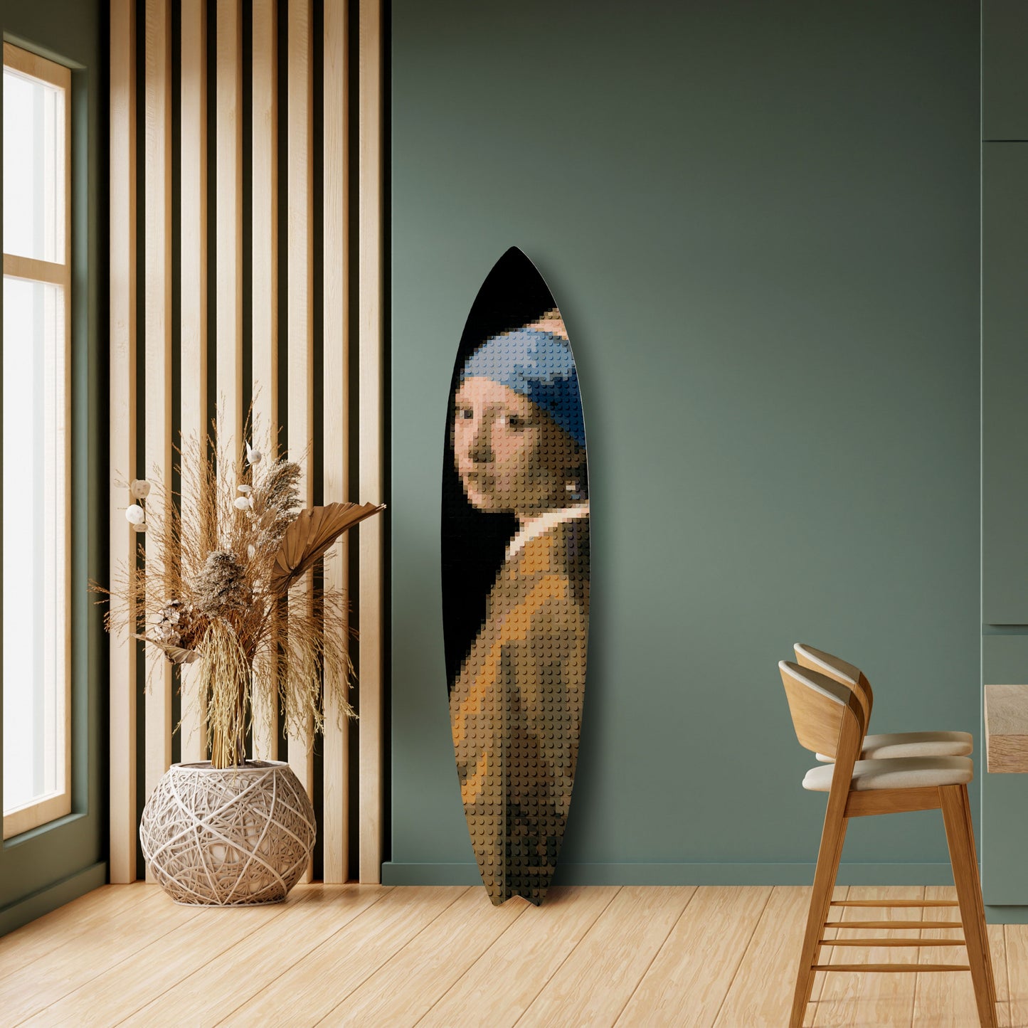 STRUCTURAL MASTERPIECE Tavola da surf decorativa in compensato