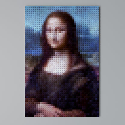 CONSTRUCTIVE ART Stampa su Tela Verticale