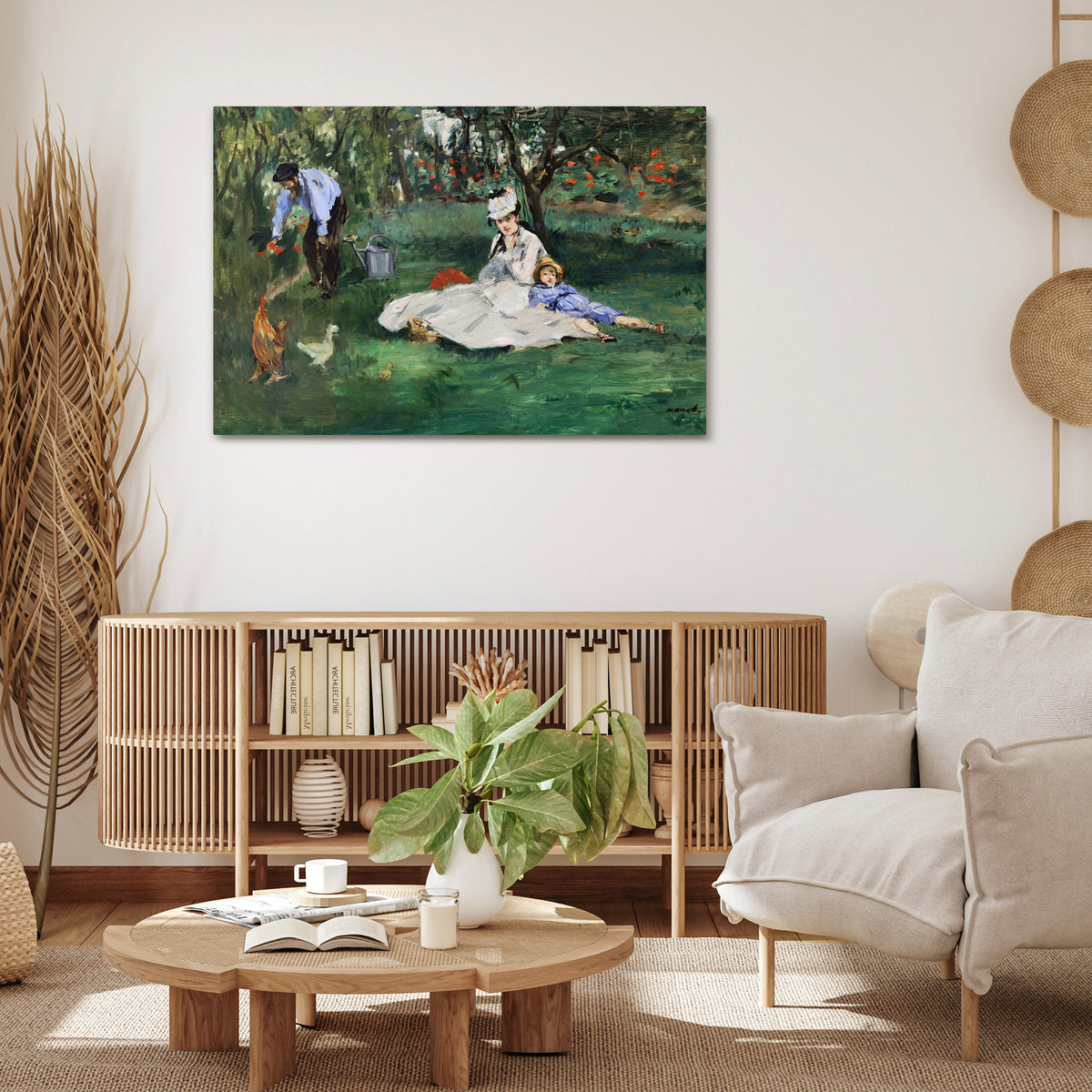 GARDEN OF CHARMS Stampa su tela orizzontale