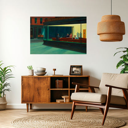 Poster orizzontale stacca e attacca "SERENE EVENING CHAT"