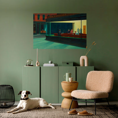 Poster orizzontale stacca e attacca "SERENE EVENING CHAT"