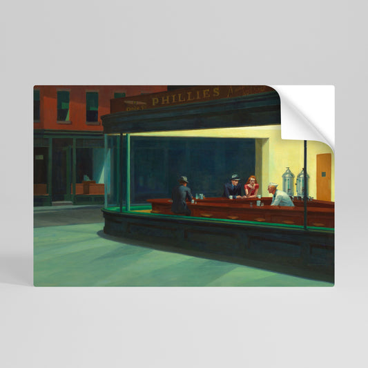 Poster orizzontale stacca e attacca "SERENE EVENING CHAT"
