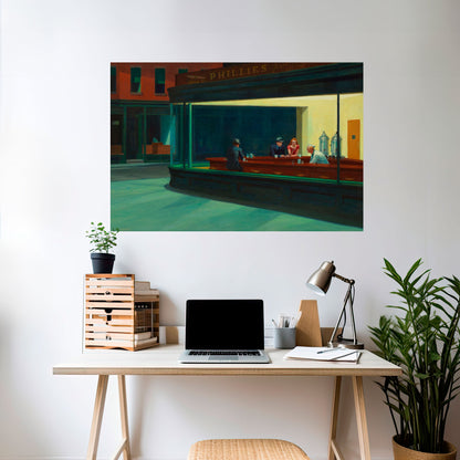 Poster orizzontale stacca e attacca "SERENE EVENING CHAT"
