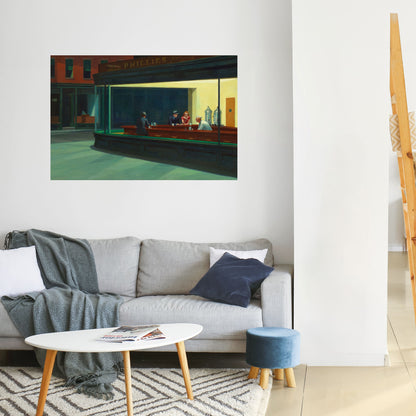 Poster orizzontale stacca e attacca "SERENE EVENING CHAT"