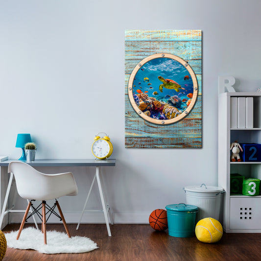 AQUA ADVENTURE Vertical Canvas Print