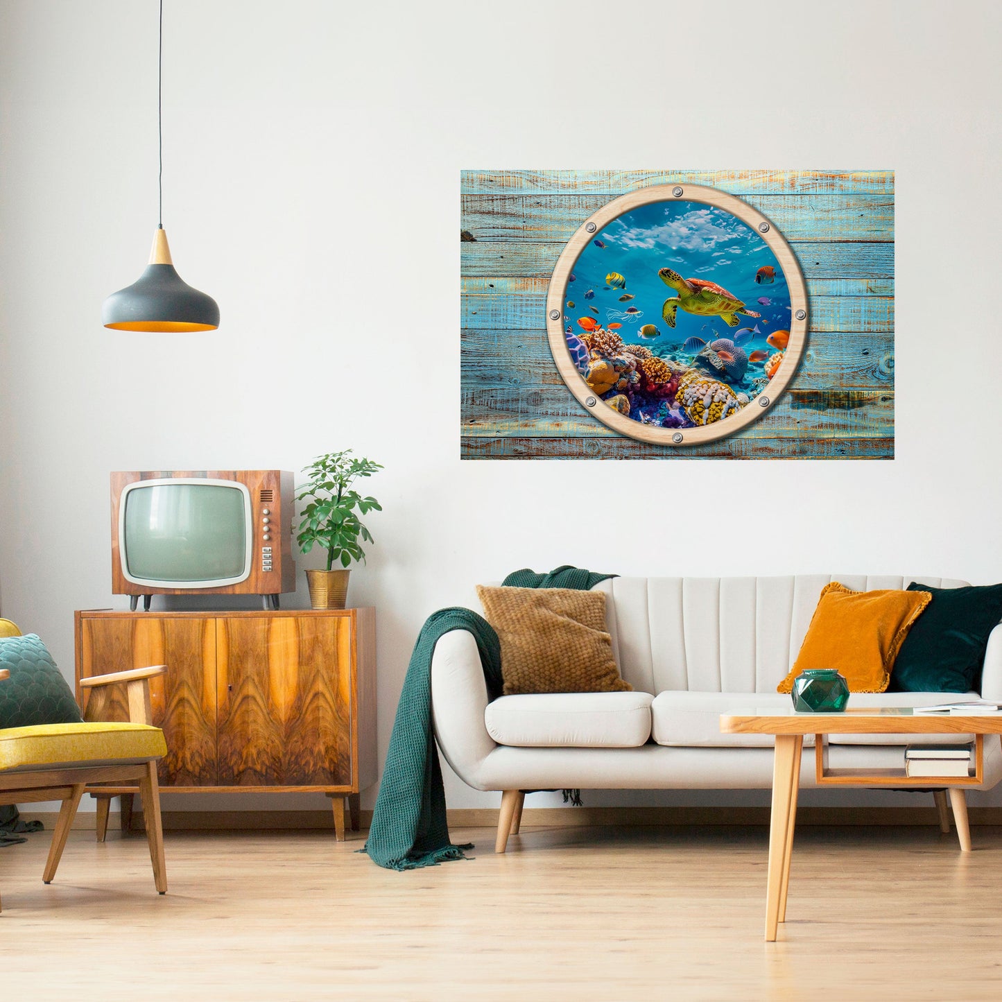 Poster orizzontale staccabile e attaccabile AQUA ADVENTURE