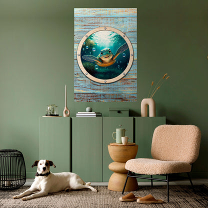 Poster verticale staccabile e attaccabile SEASIDE JOY
